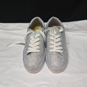 INC International Concepts Silver Glitter Sneakers